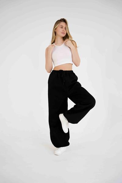 Штаны спорт Little Secret (M-XL) S799 black (деми)