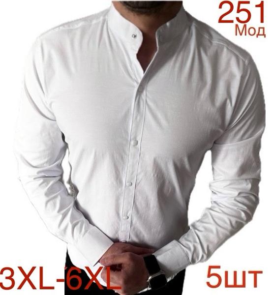 Рубашка Надийка (3XL-6XL) ND545-251 white (деми)
