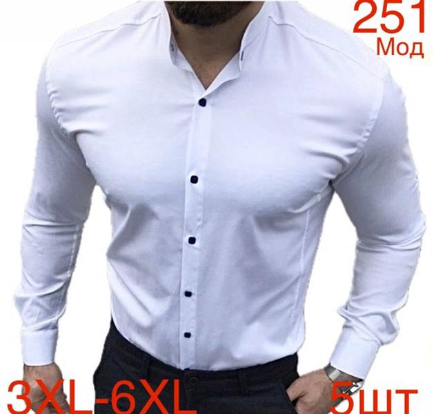 Рубашка Надийка (3XL-6XL) ND546-251 white (деми)