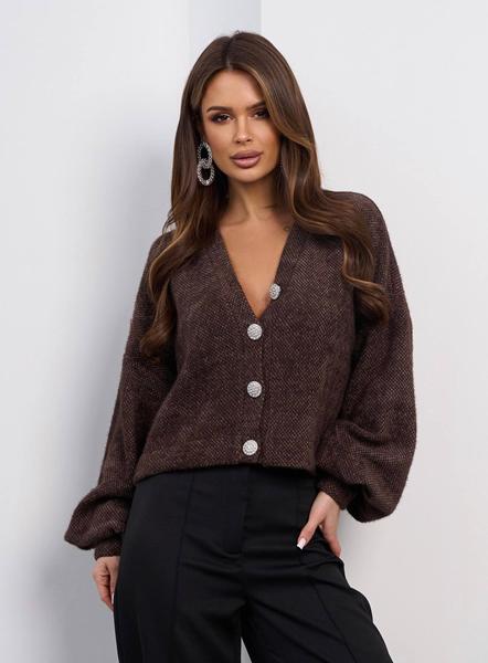 Кардиган Alisa Brand (S-L) SV692 brown (деми)