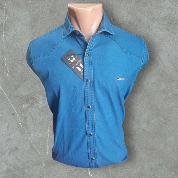 Рубашка Mary Poppins (S-2XL) 7009 l.blue (деми)