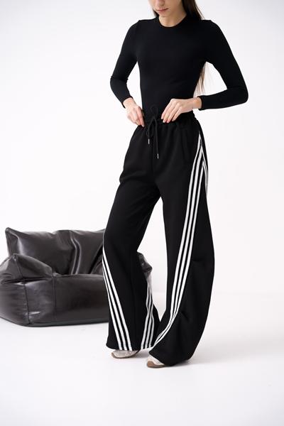 Штаны спорт Little Secret (M-XL) 9927 black (деми)