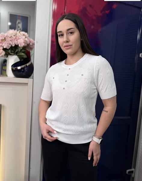 Футболка Style Nadezhda (one size) 2806 white (лето)