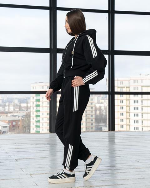 Костюм спорт AZNA (XS-L) Д128 black (деми)