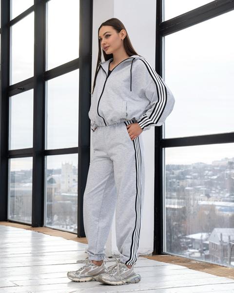 Костюм спорт AZNA (S-XL) Д94 l.grey (деми)