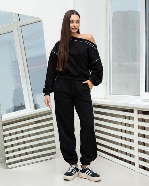 Костюм спорт AZNA (XS-L) ДП179 black (деми)