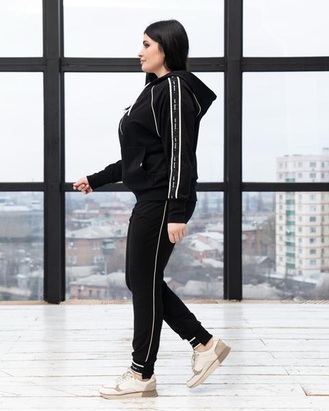 Костюм спорт AZNA (XL-4XL) Д108 black (деми)