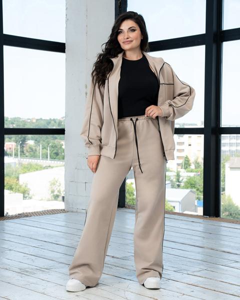 Костюм спорт AZNA (XL-4XL) Д150 beige (деми)