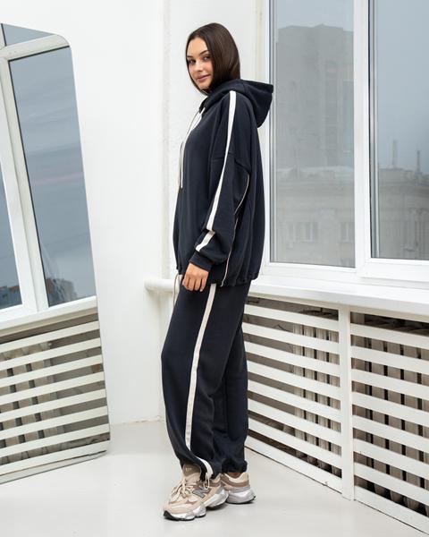 Костюм спорт AZNA (S-XL) ДП180 d.grey (деми)