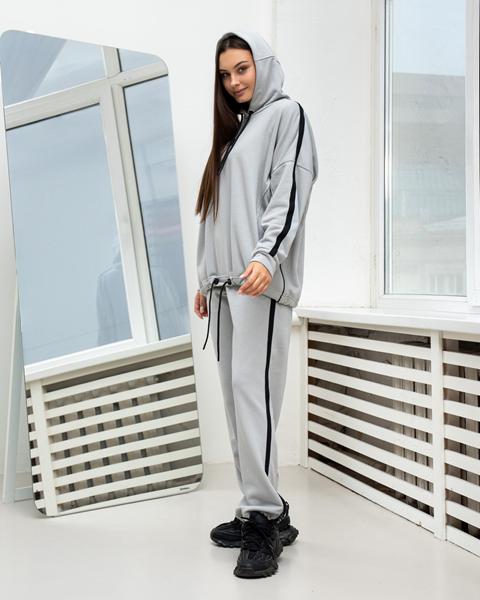 Костюм спорт AZNA (S-XL) ДП180 grey (деми)