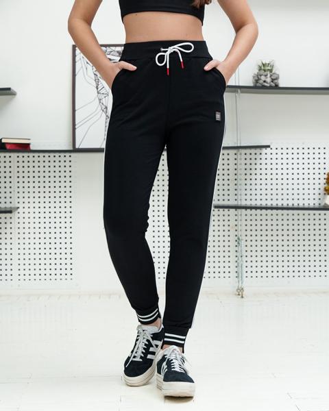 Штаны спорт AZNA (S-XL) Б64 black (деми)