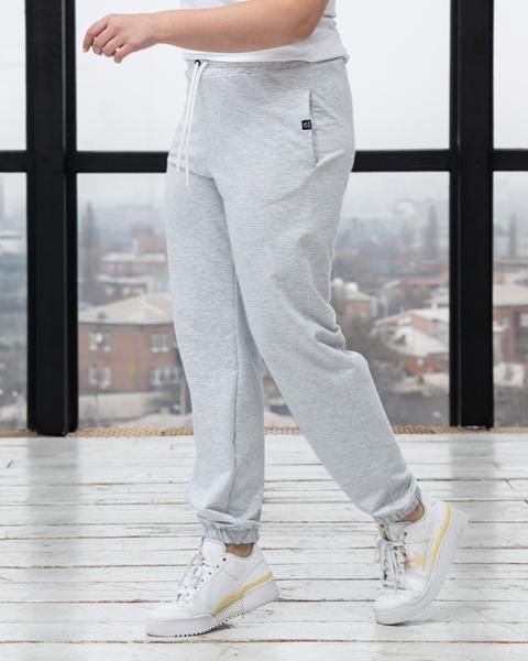 Штаны спорт AZNA (XL-4XL) Б53 l.grey (деми)