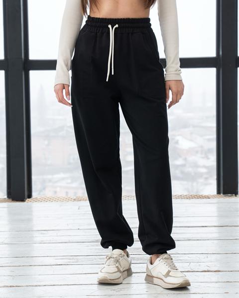 Штаны спорт AZNA (S-XL) Б41 black (деми)