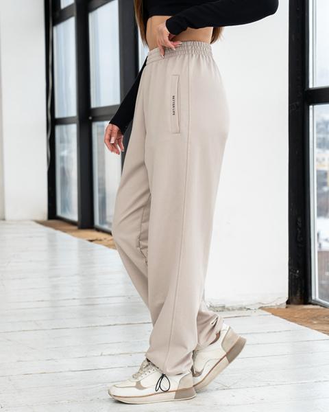 Штаны спорт AZNA (S-XL) Б82 beige (деми)