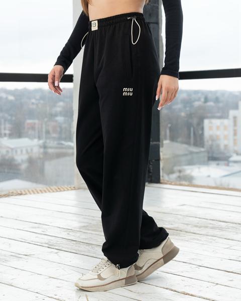 Штаны спорт AZNA (S-XL) Б32 black (деми)