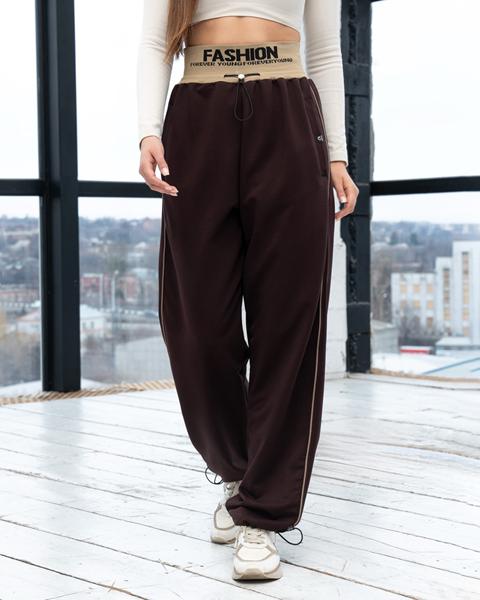 Штаны спорт AZNA (S-XL) Б18 brown (деми)