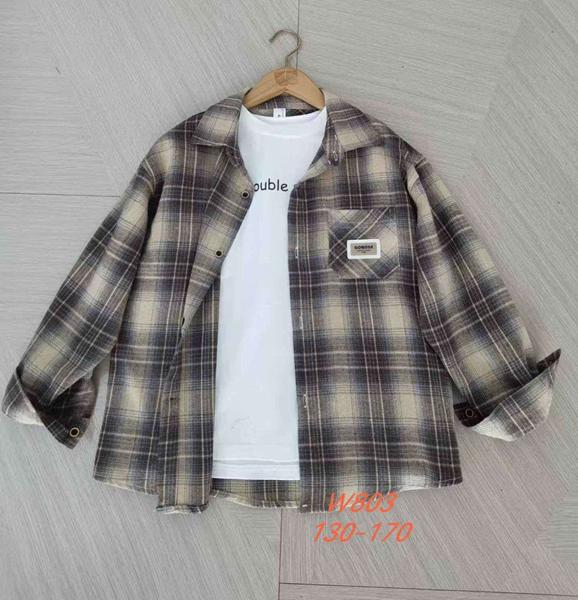 Рубашка SunnyTot (8-12) W803 grey (деми)