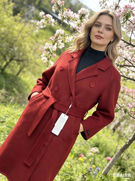 Пальто Jacket (S-M) 2 red (деми)