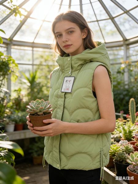 Жилетка Jacket (M-2XL) M618 mint (деми)