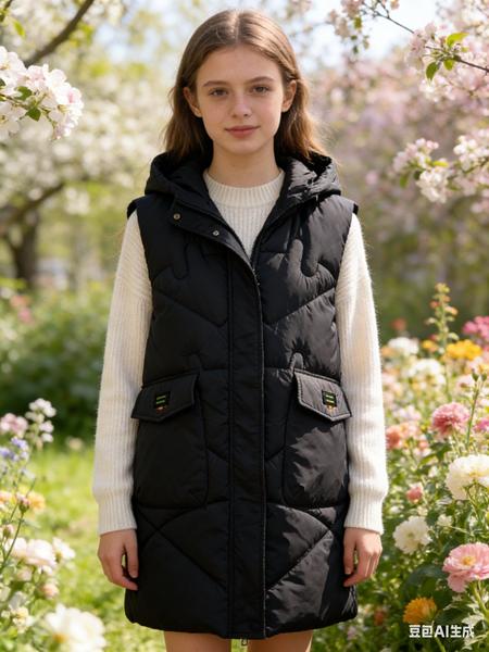 Жилетка Jacket (L-3XL) M816 black (деми)