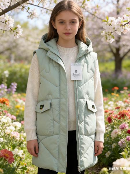 Жилетка Jacket (L-3XL) M816 mint (деми)