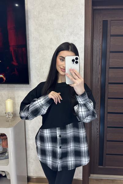 Туника Valentina (42-48) 7-1 black (деми)