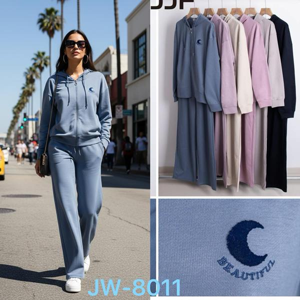 Костюм спорт Yafeier (L-4XL) JW8011 l.blue (деми)