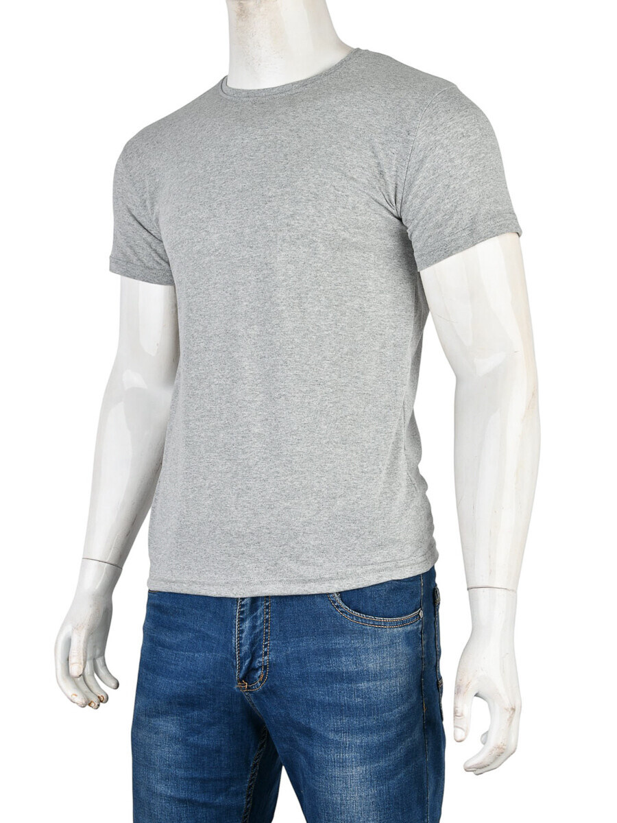 Футболка Textile (M-3XL) 843М l.grey (лето)