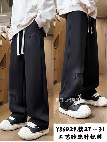 Штаны спорт Major (27-31) Y86029 black (деми)