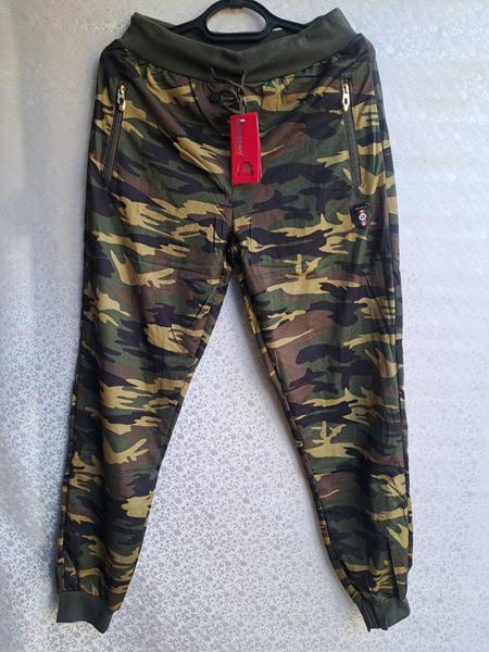 Штаны спорт Giang (M-3XL) 612 khaki-yellow (деми)