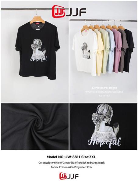 Футболка JJF (48-52) 8811 mix (лето)