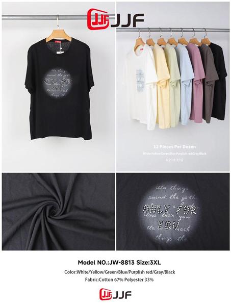 Футболка JJF (48-52) 8813 mix (лето)