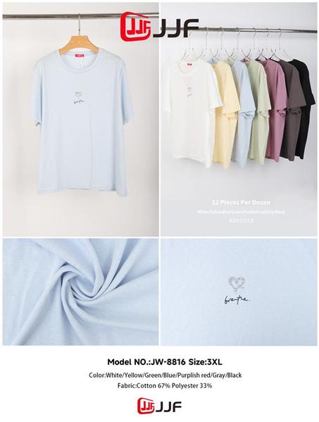 Футболка JJF (48-52) 8816 mix (лето)