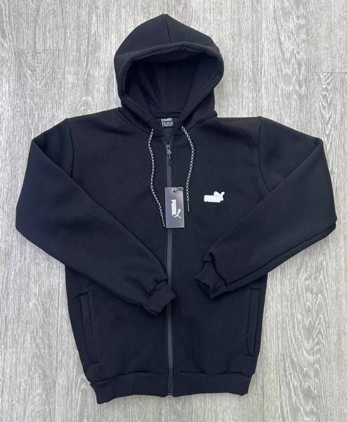 Кофта спорт MirWear (M-3XL) MW29-1015 black (зима)