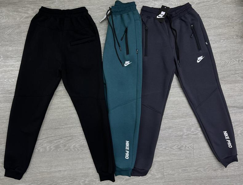 Штаны спорт MirWear (M-3XL) MW72-1032 black (зима)