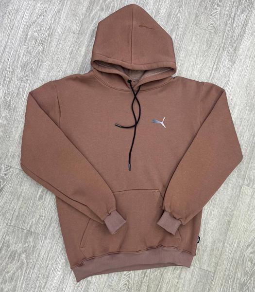 Худи MirWear (M-3XL) MW105-113 brown (зима)