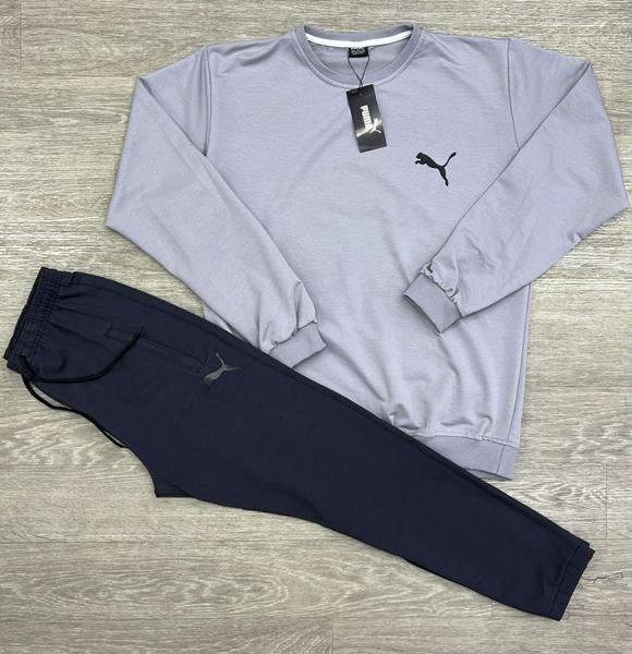 Костюм спорт MirWear (M-3XL) MW213-241-90 grey-navy (деми)