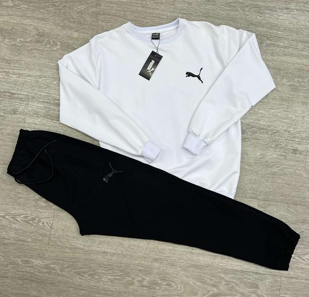 Костюм спорт MirWear (M-3XL) MW216-241-90 white-black (деми)