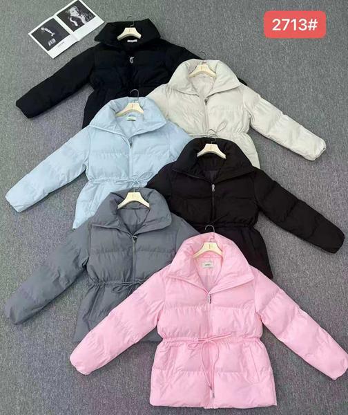 Куртка Oukali (M-XL) 2713 pink (деми)