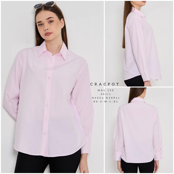 Рубашка Maxim Jeans (XS-XL) 150 l.pink (деми)