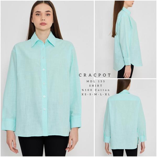 Рубашка Maxim Jeans (XS-XL) 155 l.blue (деми)