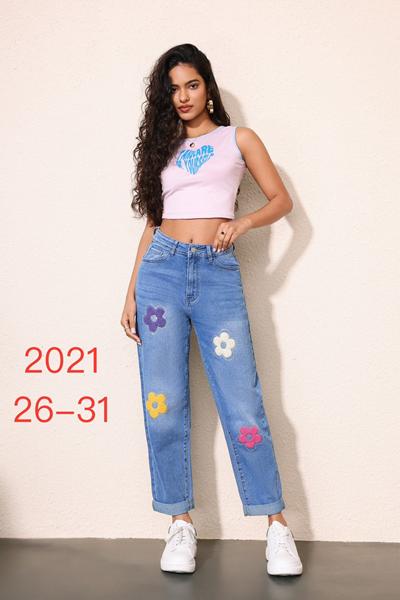 Джинсы NewJeans (26-31) 2021 l.blue (деми)