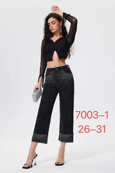 Джинсы NewJeans (26-31) 7003-1 black (деми)