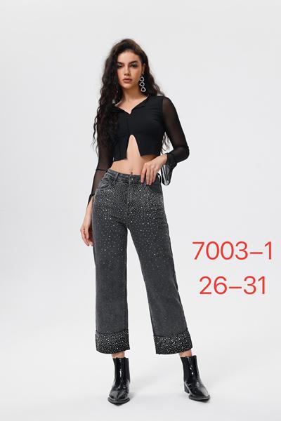 Джинсы NewJeans (26-31) 7003-1 d.grey (деми)