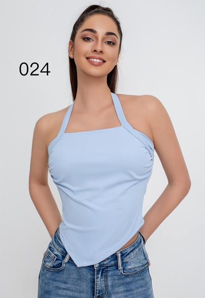 Майка NewJeans (S-XL) J0024 l.blue (лето)