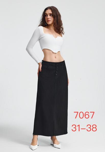 Юбка NewJeans (31-38) 7067 black (лето)