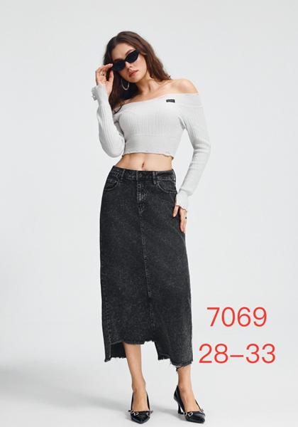 Юбка NewJeans (28-33) 7069 d.grey (лето)