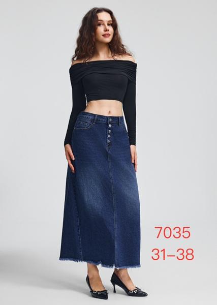 Юбка NewJeans (31-38) 7035 navy (лето)