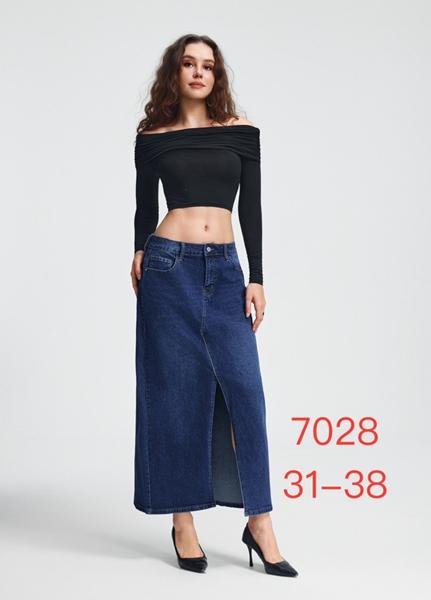 Юбка NewJeans (31-38) 7028 navy (лето)