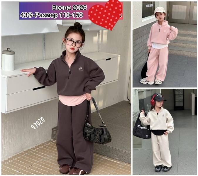 Костюм спорт Meloria (110-150) 97020 brown (деми)